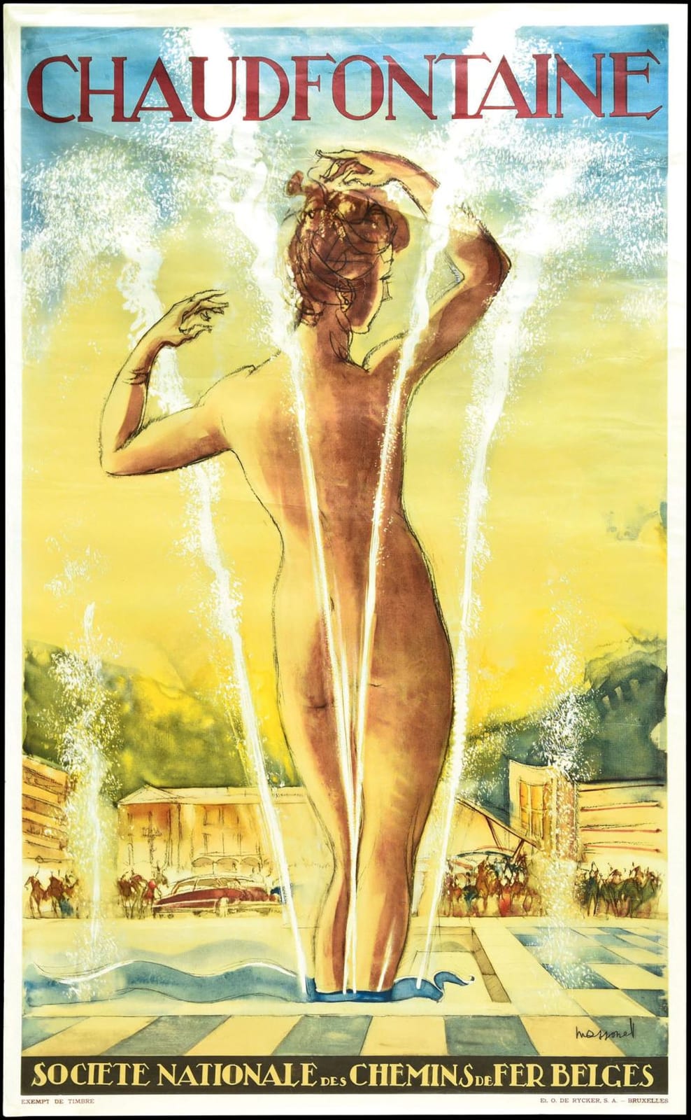 chaudfontaine original poster by armand massonet · Wormser Classic Auctions GmbH · 2026-03-27 Armand Massonet comparable auction result: chaudfontaine original poster by armand massonet