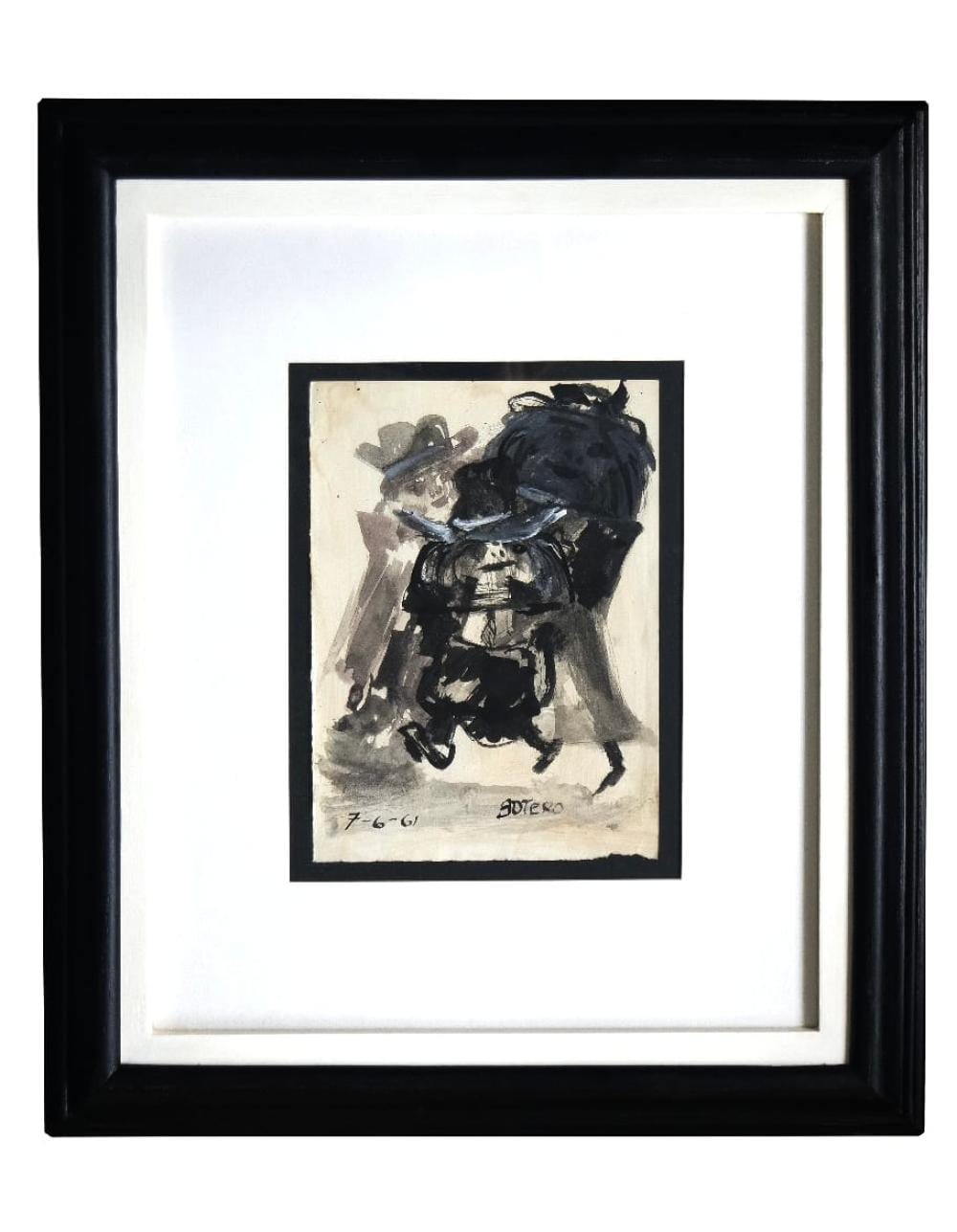 Fernando Botero (1932-2023) de la serie Burundú Burundá , 1961 Tinta sobre papel Medidas: 24.3 x 18.8 cm comparable sale