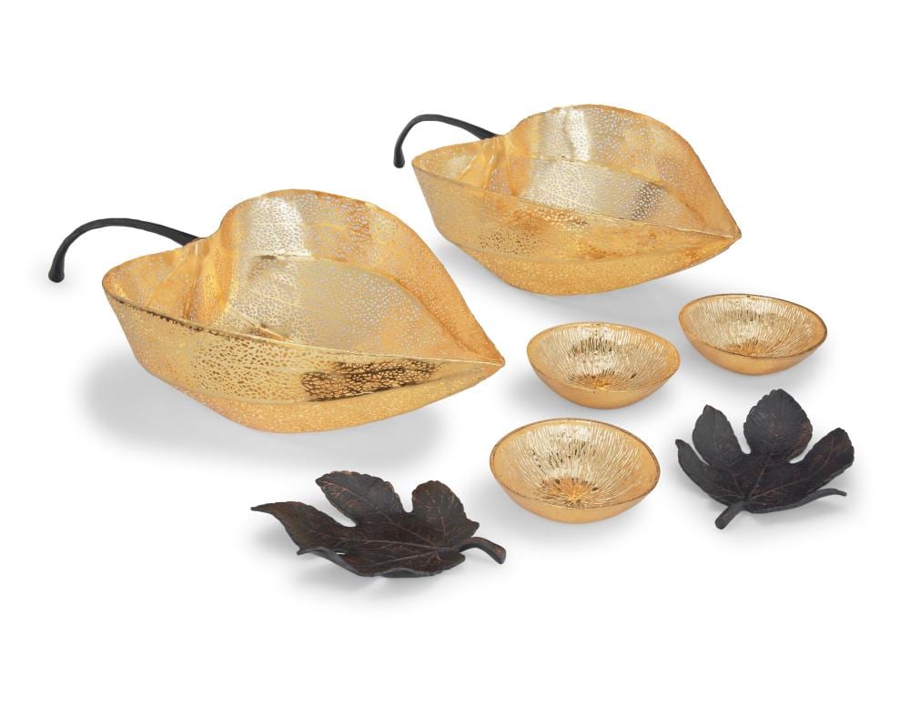 Michael Aram comparable auction result: a group of seven michael aram table items