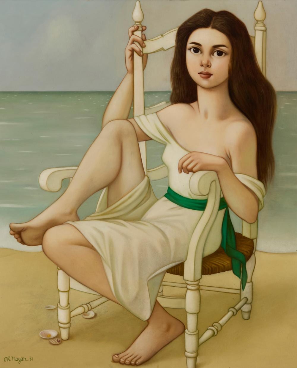 Philippe Henri Noyer comparable auction result: philippe henri noyer 1917 1985 jeune fille 1951