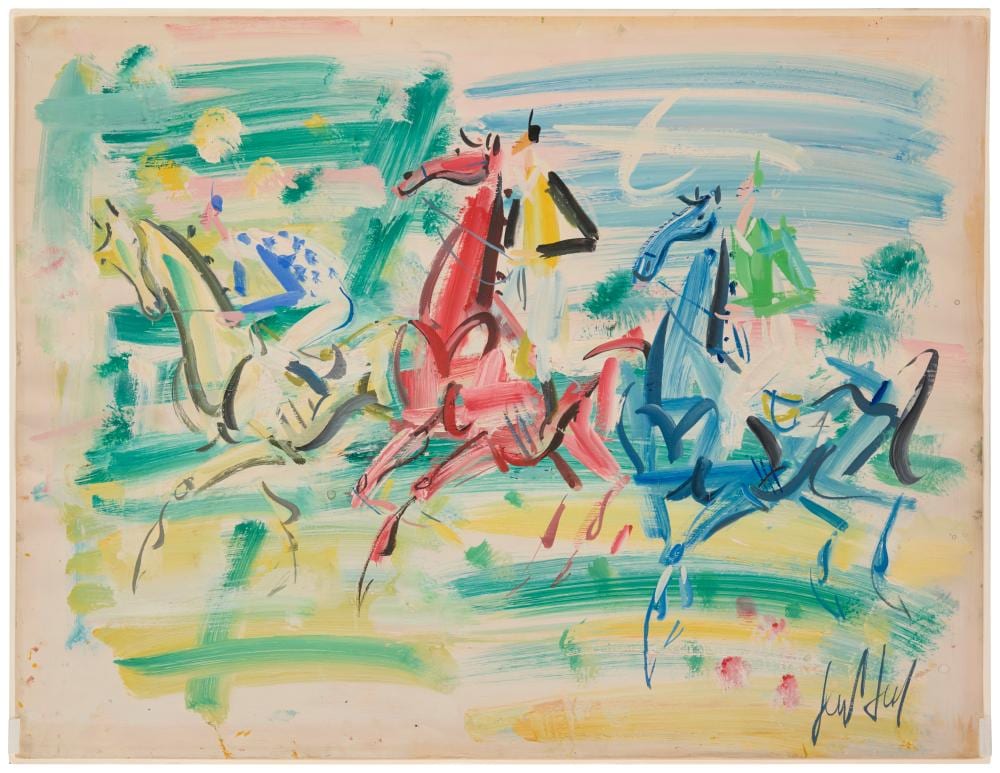 Gen-Paul comparable auction result: gen paul 1895 1975 les courses circa 1950