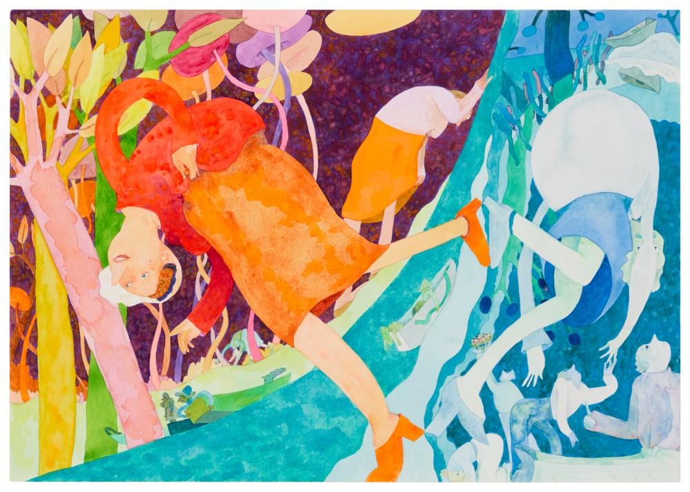 Gladys Nilsson comparable auction result: gladys nilsson b 1940 turnabout walk 2009