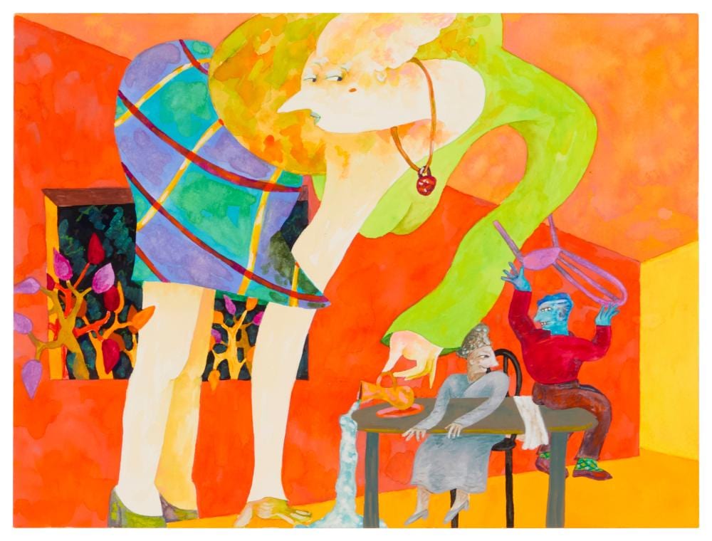 Gladys Nilsson comparable auction result: gladys nilsson b 1940 pour favore 2006