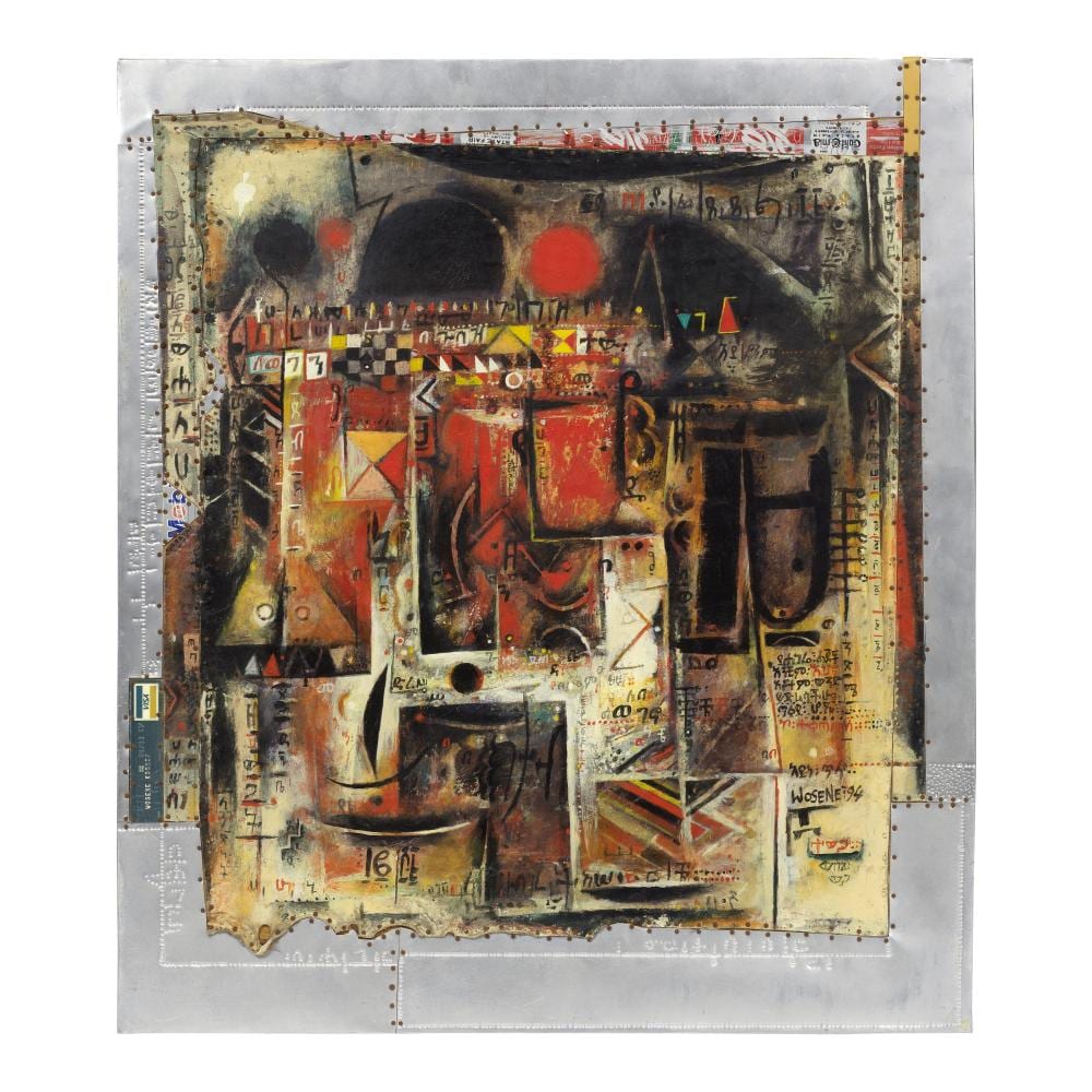 wosene worke kosrof ethiopian american born 1950 wax gold no 2 unframed · Bonhams · 2026-03-19 Wosene Worke Kosrof comparable auction result: wosene worke kosrof ethiopian american born 1950 wax gold no 2 unframed