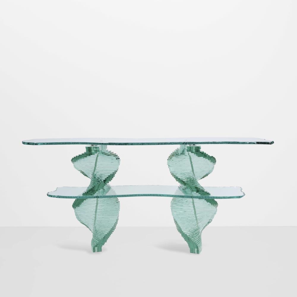 danny lane born 1955 variable theme console table 1999glass steelheight 34in 86 4cm width 72in 182 8cm depth 25in 61cm · Bonhams · 2026-03-19 Danny Lane comparable auction result: danny lane born 1955 variable theme console table 1999glass steelheight 34in 86 4cm width 72in 182 8cm depth 25in 61cm