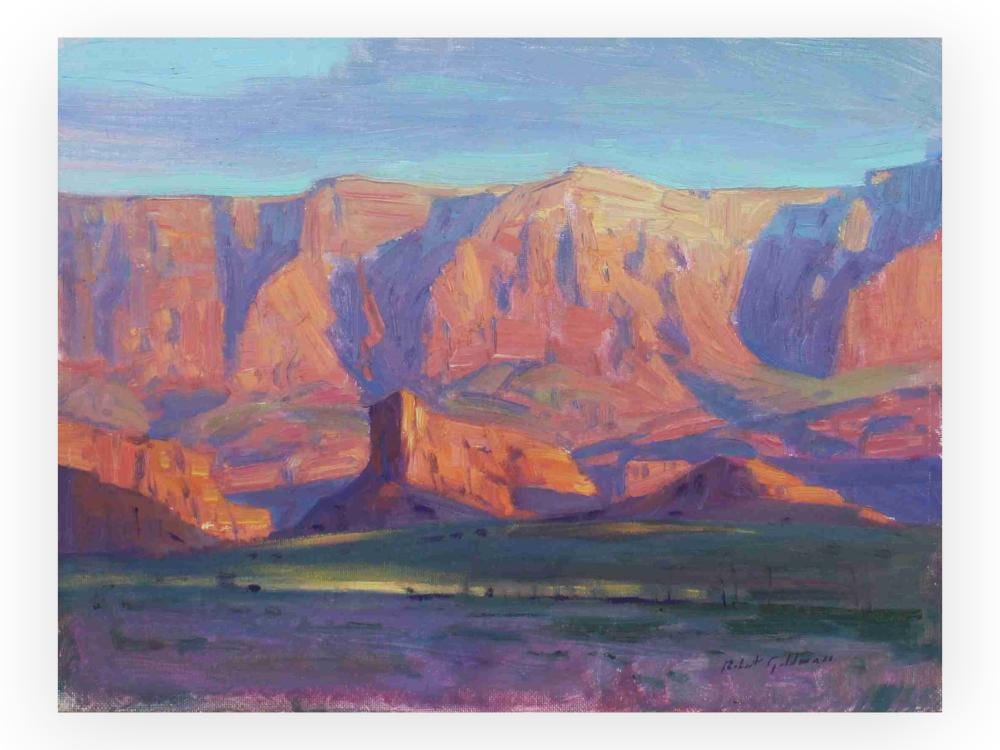 Robert Goldman comparable auction result: robert goldman vermillion cliffs oil painting