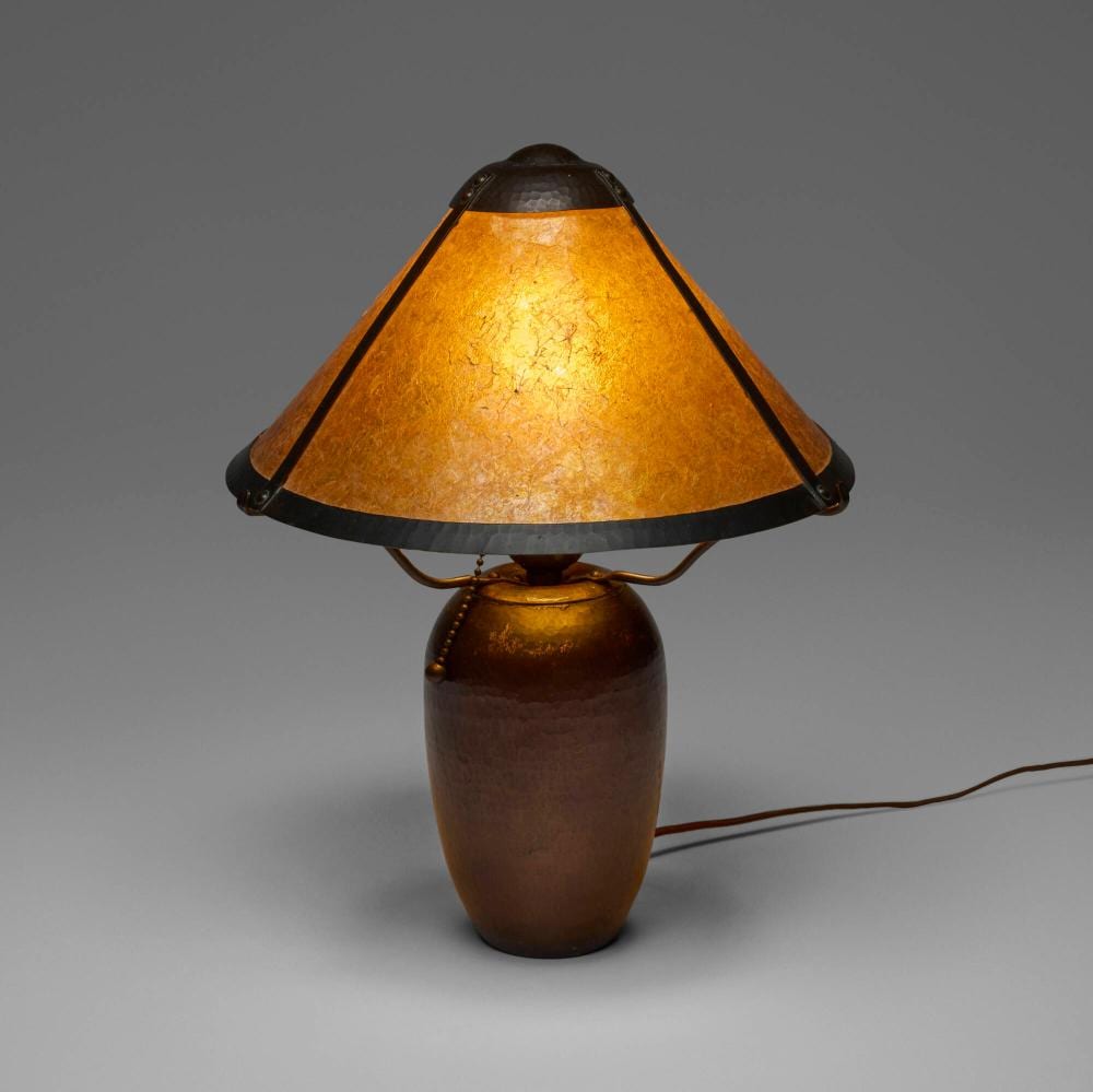 Dirk Van Erp comparable auction result: dirk van erp boudoir lamp
