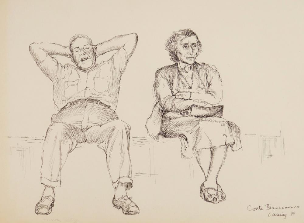 Edward Laning comparable auction result: edward laning american 1906 1981 pen and ink
