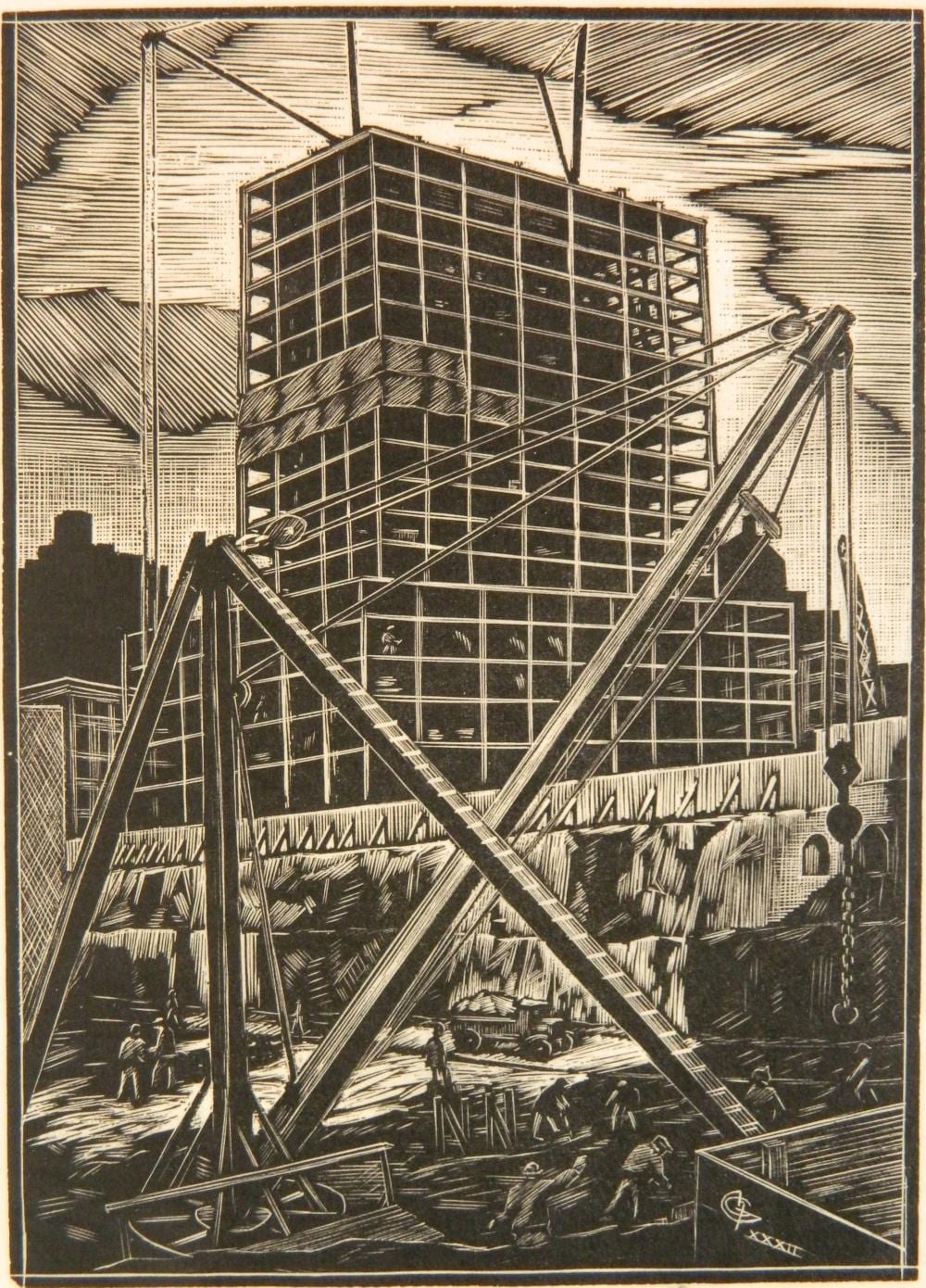 Hendrik Glintenkamp comparable auction result: hendrik glintenkamp american 1887 1946 wood engraving