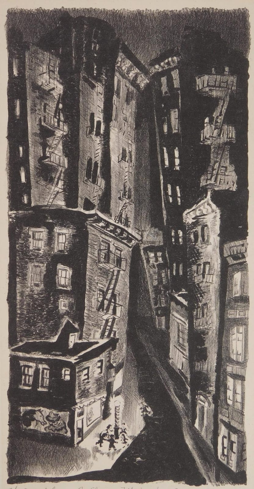 Bertram Goodman comparable auction result: bertram goodman american 1904 1988 lithograph