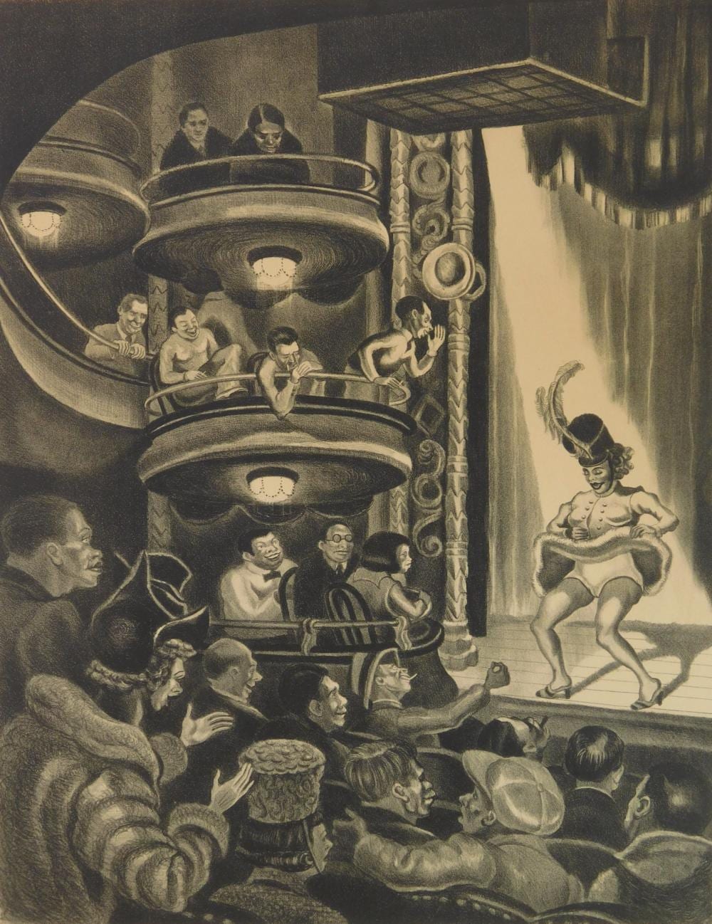 Bertram Goodman comparable auction result: bertram goodman american 1904 1988 lithograph