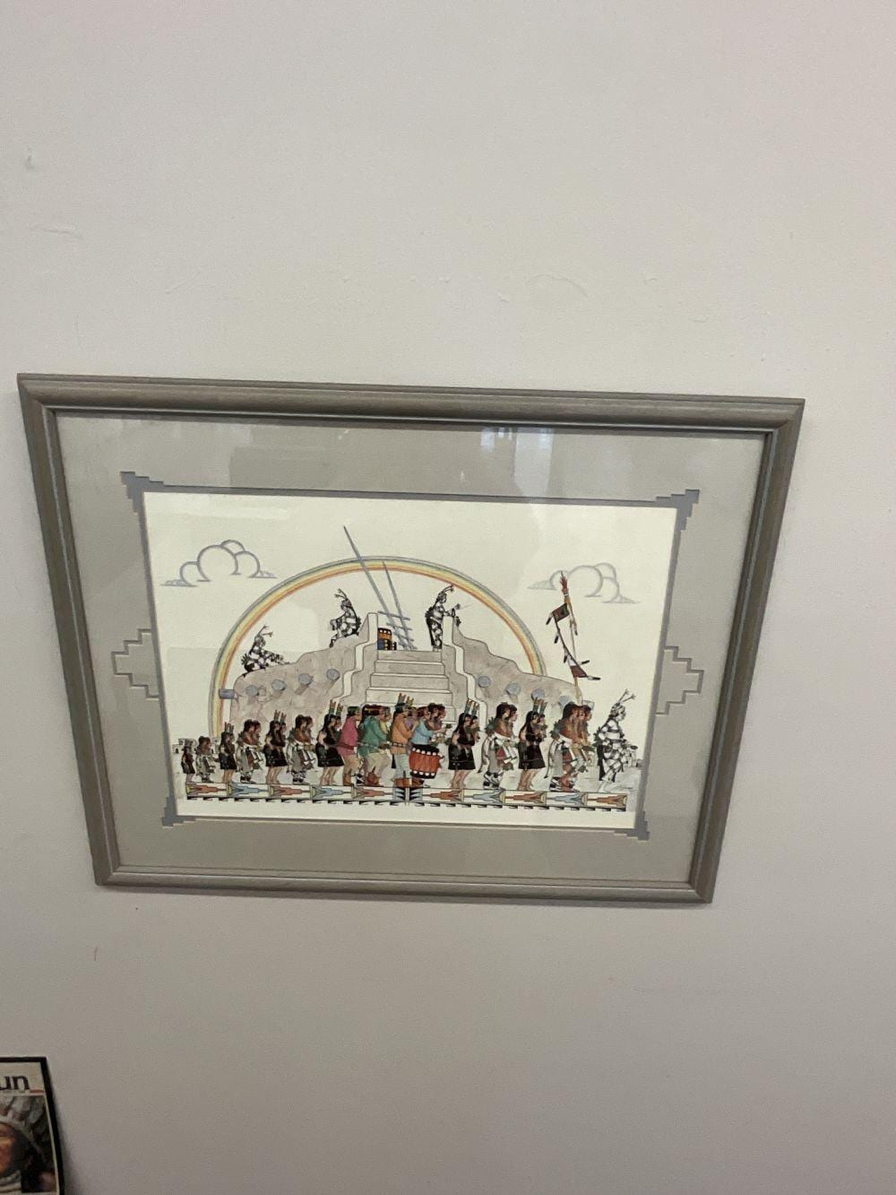Jose D. Roybal comparable auction result: harvest dance or tewa procession by jose d roybal
