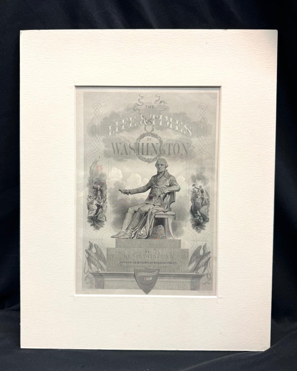 Alonzo Chappel comparable auction result: antique engraving of george washington by alonzo chappel