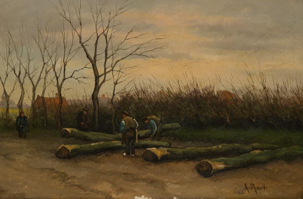Anton Mauve comparable auction result: anton mauve dutch 1838 1888 oil on panel