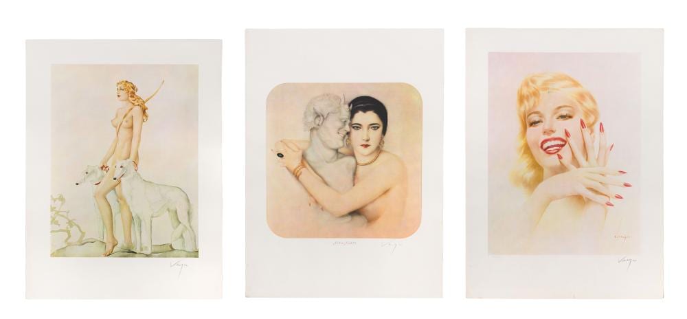 Alberto Vargas comparable auction result: alberto vargas peruvian american 1896 1982 offset lithographs