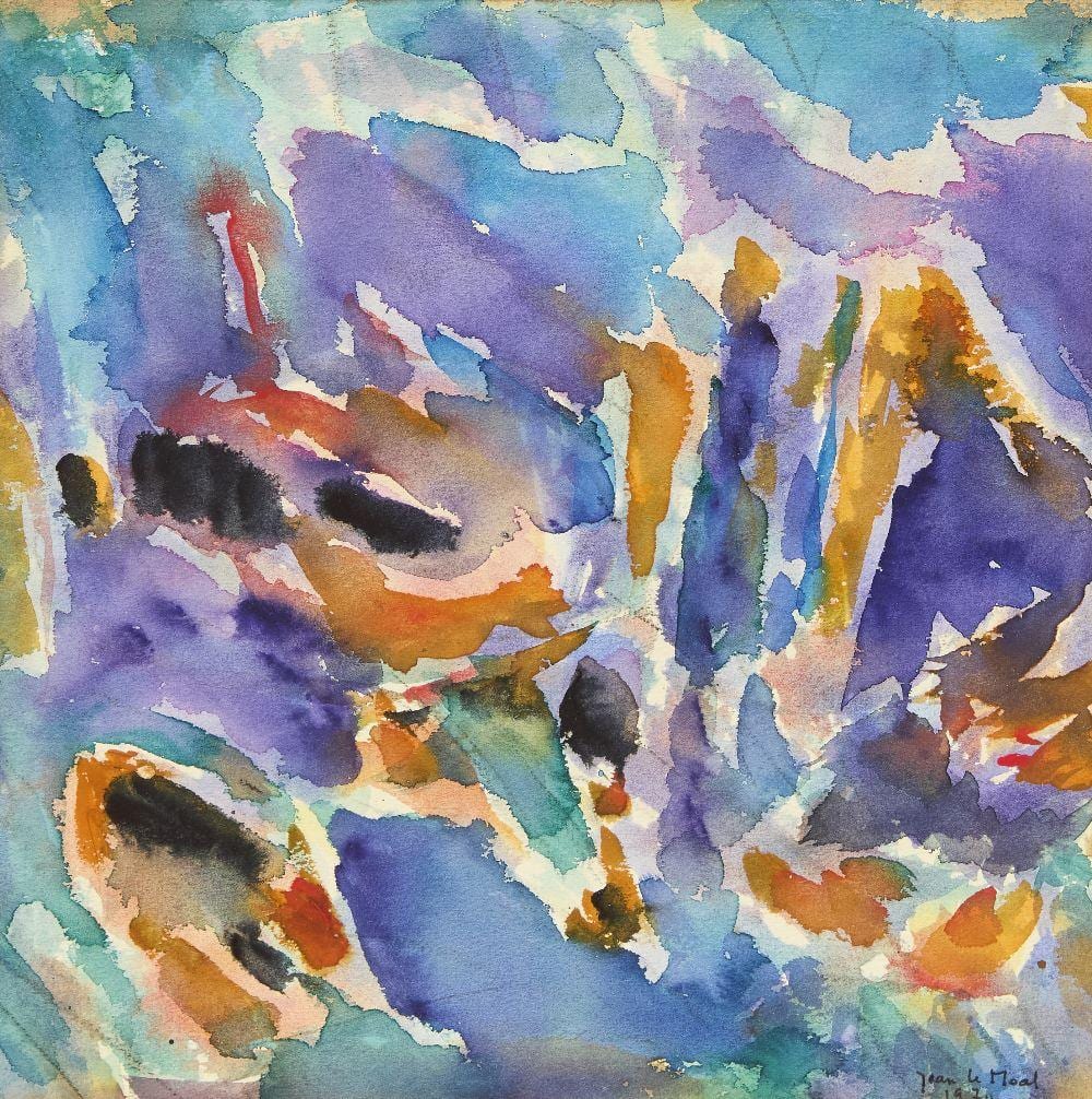 Jean LeMoal comparable auction result: jean le moal untitled 1970
