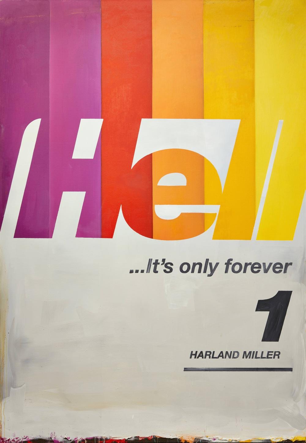 Harland Miller comparable auction result: harland miller hell it s only forever 2016