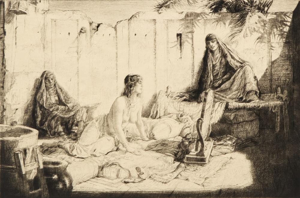 Charles William Cain comparable auction result: charles william cain on a baghdad roof