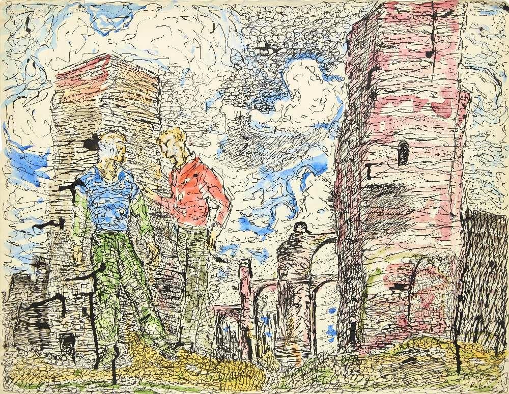Basil Rákóczi comparable auction result: basil r k czi terme di caracalla rome 1948