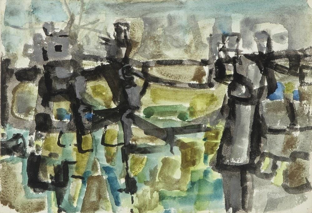 Henry Cliffe comparable auction result: henry cliffe figures in a landscape