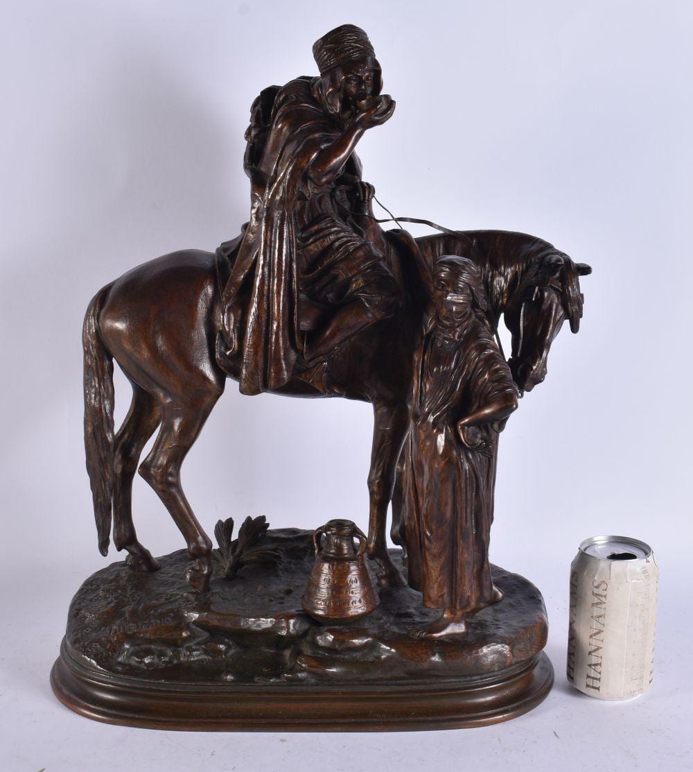 Alfred Dubucand comparable auction result: alfred dubucand 1828 1894 bronze middle eastern figural group 48 cm x 32 cm