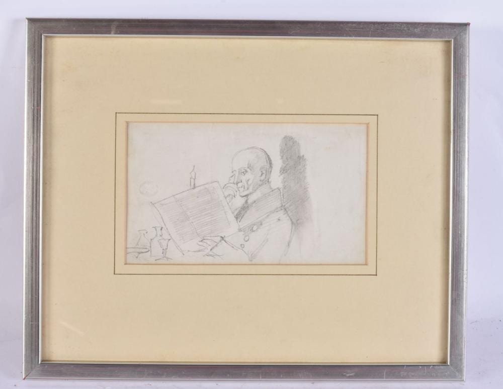 daniel maclise 1806 1870 pencil sketch clubman 32 cm x 26 cm image 17 5 cm x 10 cm · Hannam's Auctioneers · 2026-03-17 Daniel Maclise comparable auction result: daniel maclise 1806 1870 pencil sketch clubman 32 cm x 26 cm image 17 5 cm x 10 cm