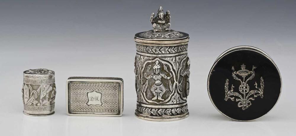 Francisco Iturrino comparable auction result: a victorian silver vinaigrette by franc