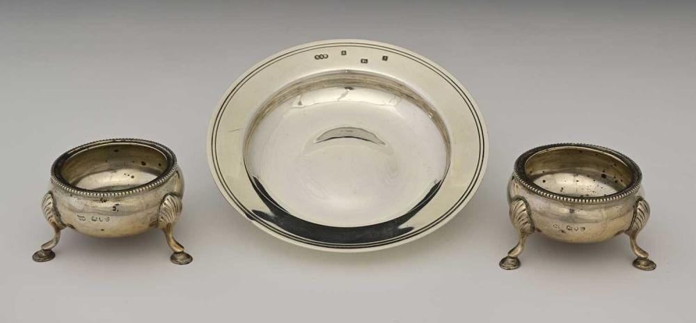 a pair of victorian silver salts by wak · Kinghams Auctioneers · 2026-03-19 Kevin A. (WAK) Williams comparable auction result: a pair of victorian silver salts by wak