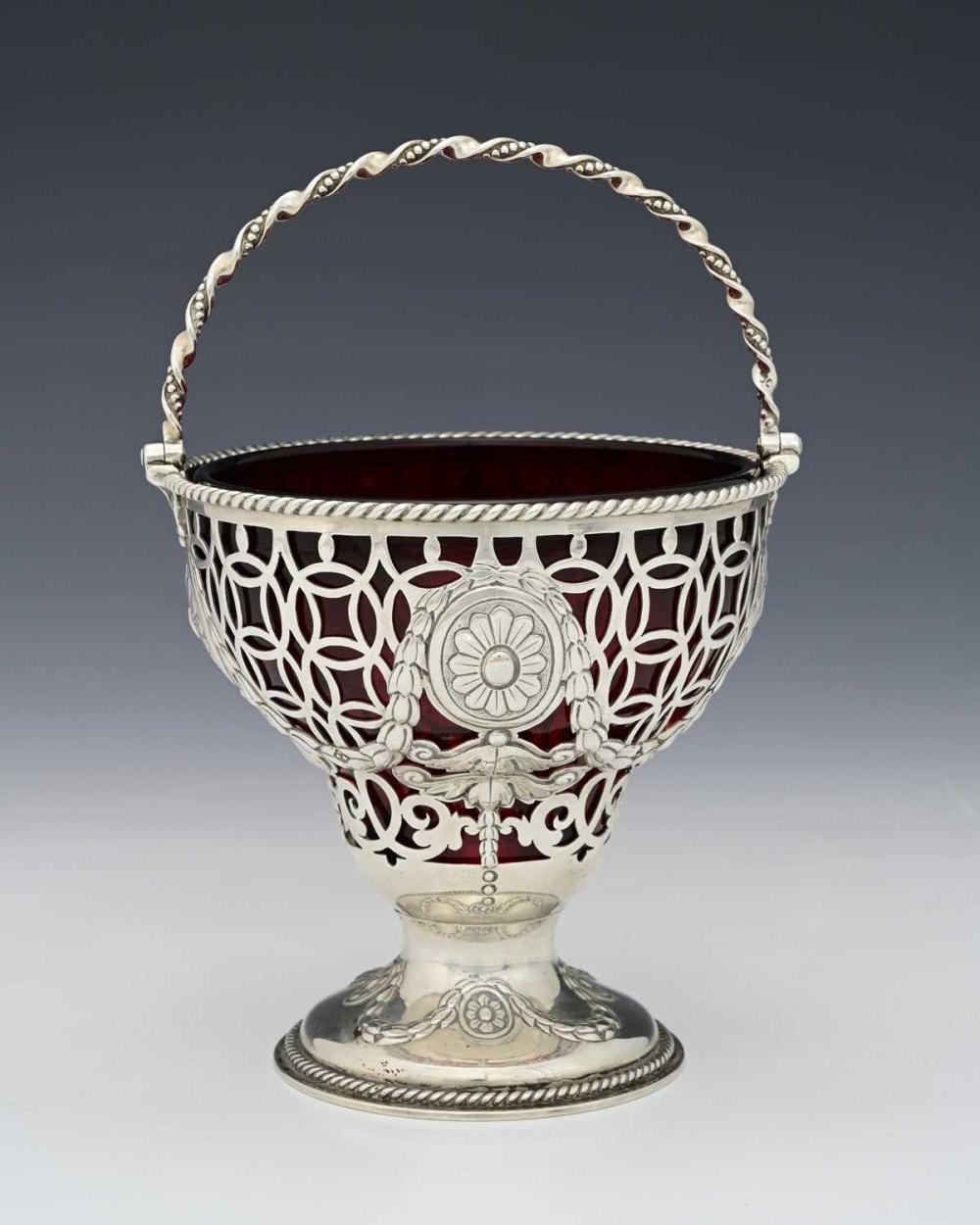 Edward (1810) Richardson comparable auction result: a victorian silver sugar basket by edwa