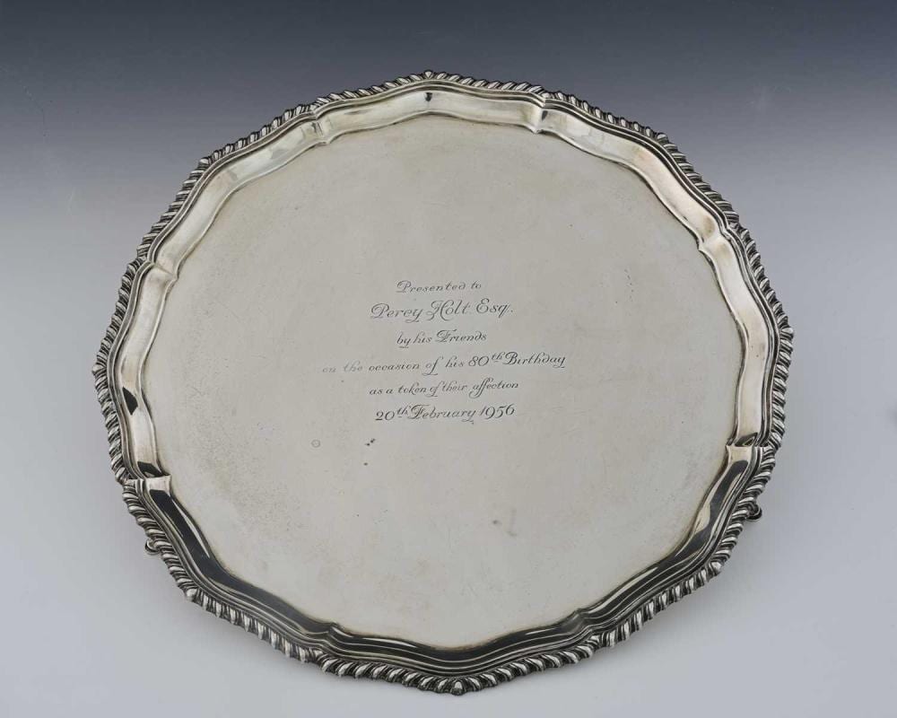 Dora Carrington comparable auction result: a george vi silver salver by carrington