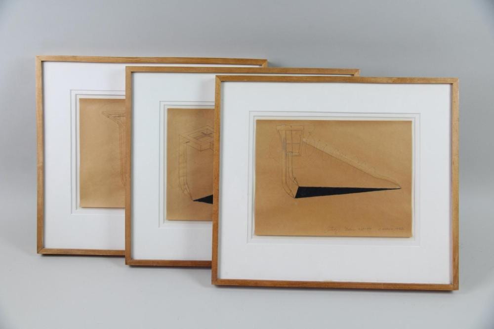 group of 3 paul neagu hyphen study drawings · Public Sale Auction House · 2026-03-21 Paul Neagu comparable auction result: group of 3 paul neagu hyphen study drawings