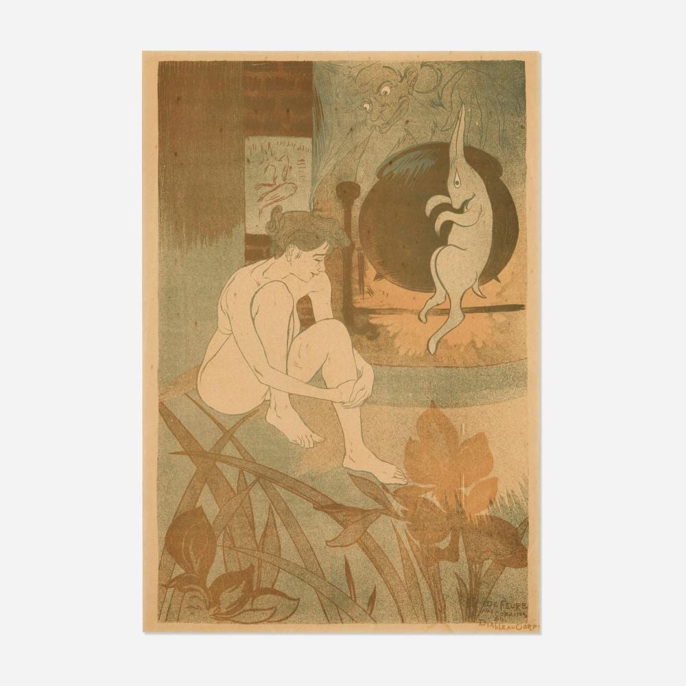 Georges de Feure comparable auction result: georges de feure friends of the devil in the flesh