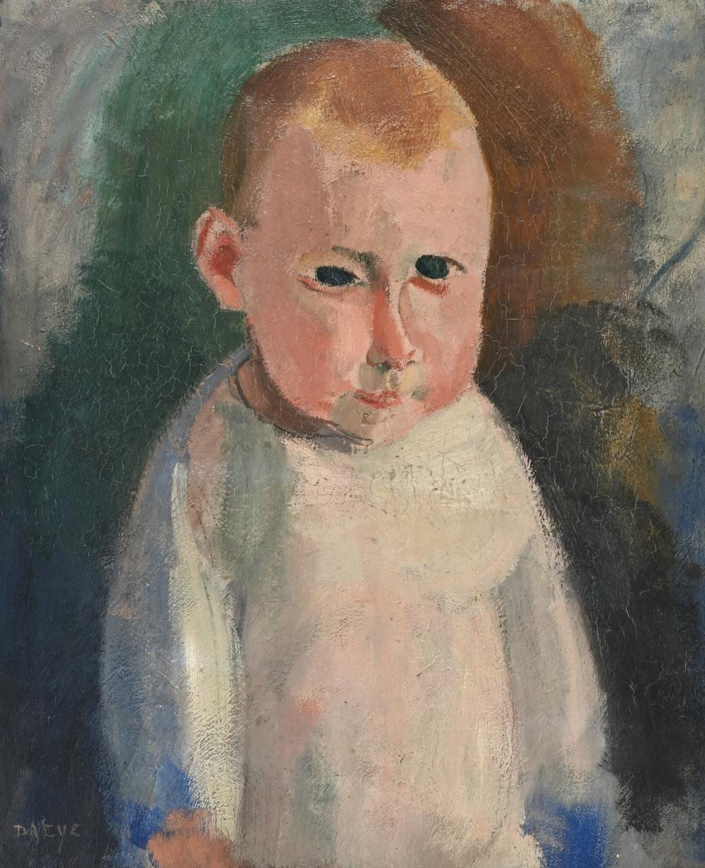 hippolyte daeye 1873 1952 oil on panel ironic boy signed · Maison Jules Veilinghuis · 2026-03-23 Hippolyte Daeye comparable auction result: hippolyte daeye 1873 1952 oil on panel ironic boy signed