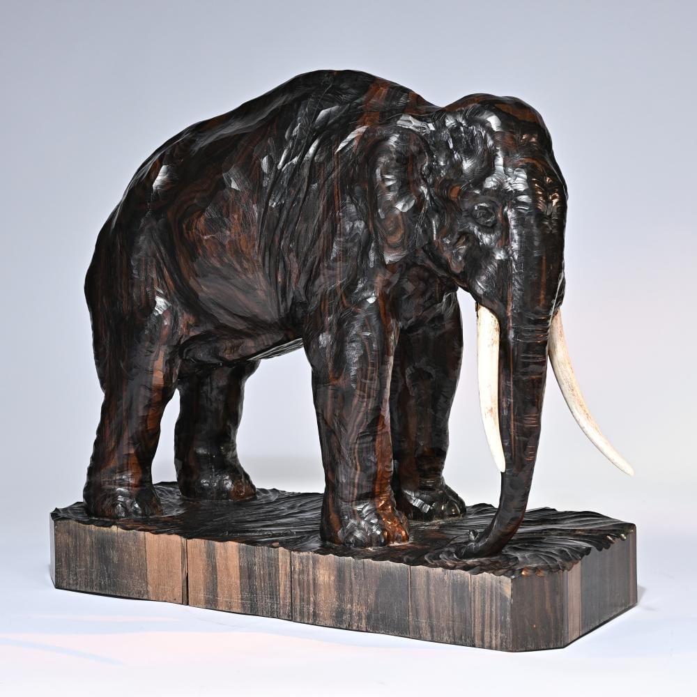 Domien Ingels comparable auction result: domien ingels 1881 1946 elephant in macassar ebony signed