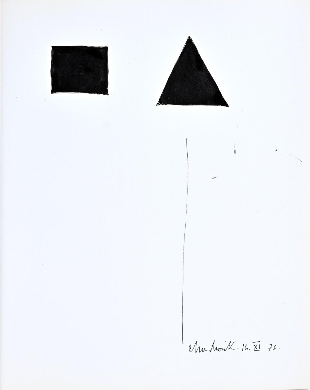 lynn russell chadwick 1914 2003 ink on paper untitled signed and dated 1976 · Maison Jules Veilinghuis · 2026-03-23 Lynn Russell Chadwick comparable auction result: lynn russell chadwick 1914 2003 ink on paper untitled signed and dated 1976