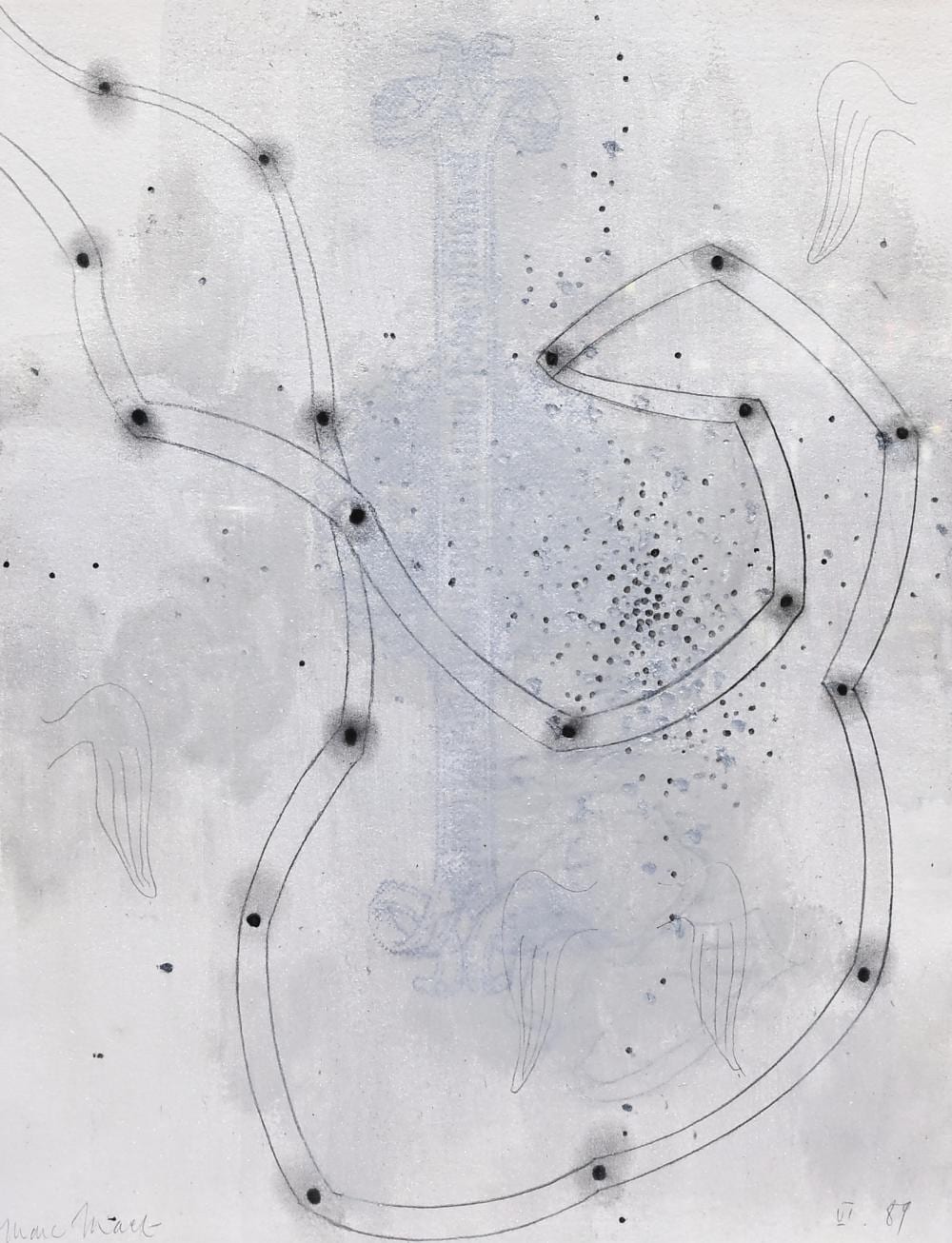 Marc Maet comparable auction result: marc maet 1955 2000 mixed media on paper untitled signed and dated 1989