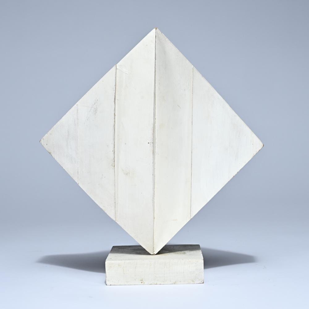 Hilde Van Sumere comparable auction result: hilde van sumere 1932 2013 original wooden model square in balance signed and dated 1984
