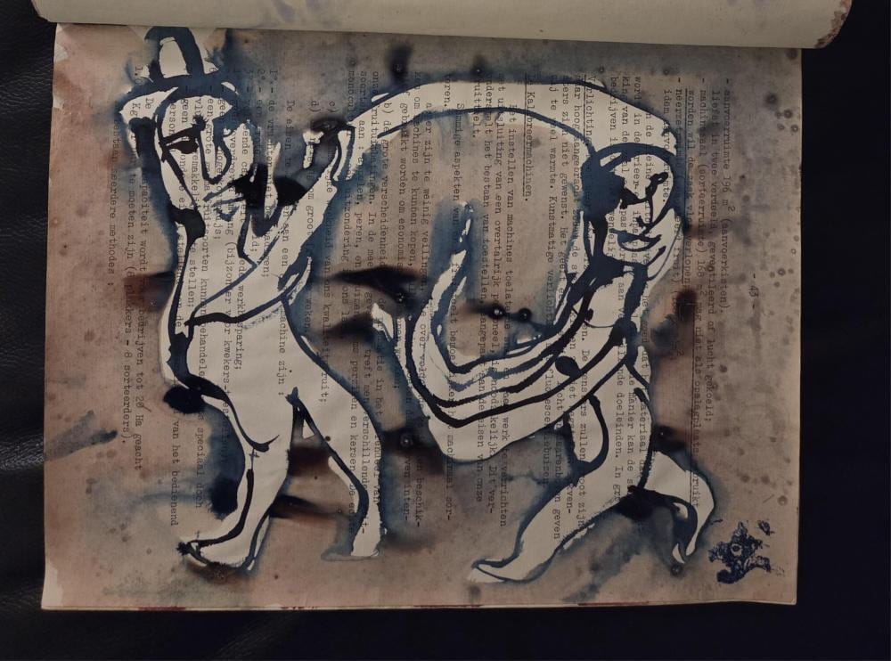 Mario De Brabandere comparable auction result: mario de brabandere 1963 artist s book with 110 original works acrylic mixed media signed and dated in ink on the front page and all pages are stamped