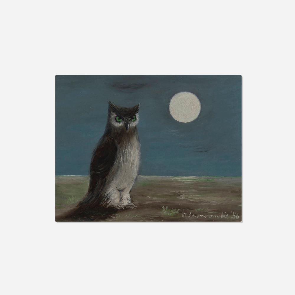 Gertrude Abercrombie comparable auction result: gertrude abercrombie little owl and moon