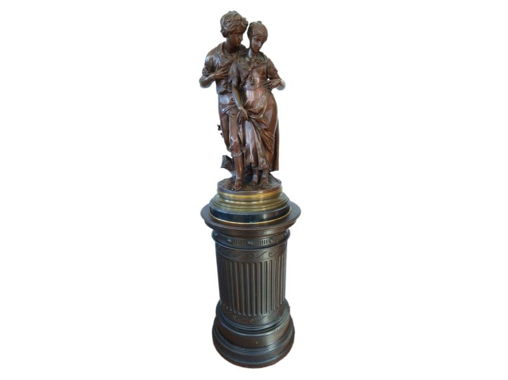 Luca Madrassi comparable auction result: luca madrassi 1848 1919 bronze sculpture jeune couple circa 1900