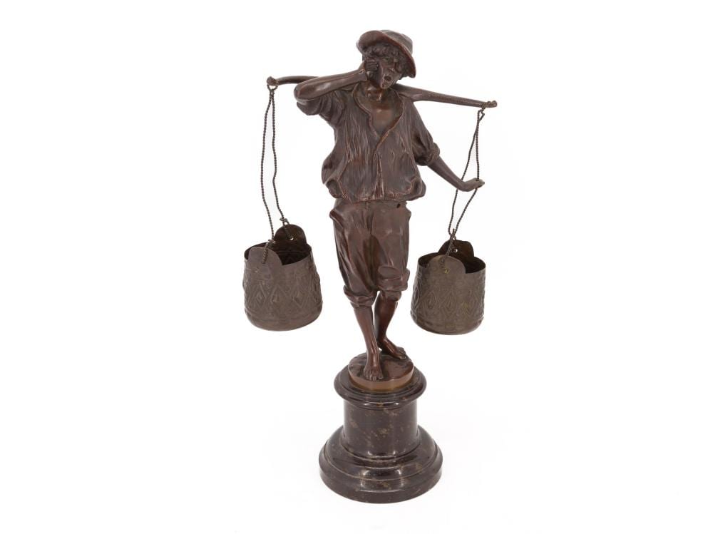 Franz Rosse comparable auction result: franz rosse 1858 1900 bronze figure resting water carrier 1897
