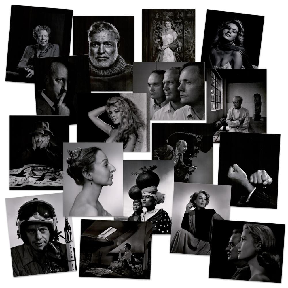 Yousuf Karsh comparable auction result: yousuf karsh 40 bleed mounted photographs from 1988 london exhibition ex karsh estate