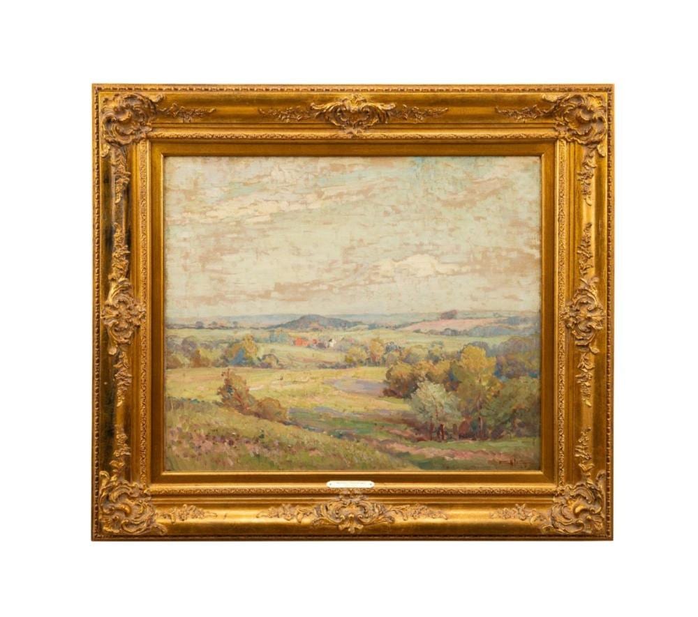 Edgar Hewitt Nye comparable auction result: edgar hewitt nye summer landscape 1917 oil