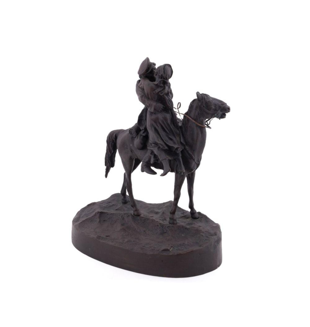 Vasily Grachev comparable auction result: the farewell kiss bronze after vasily grachev