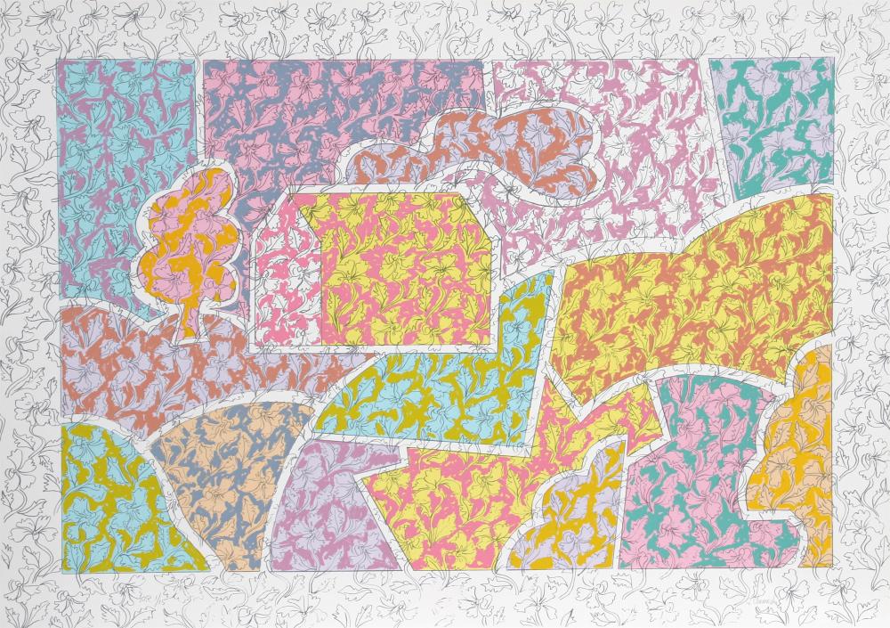 George Chemeche comparable auction result: george chemeche divided landscape screenprint