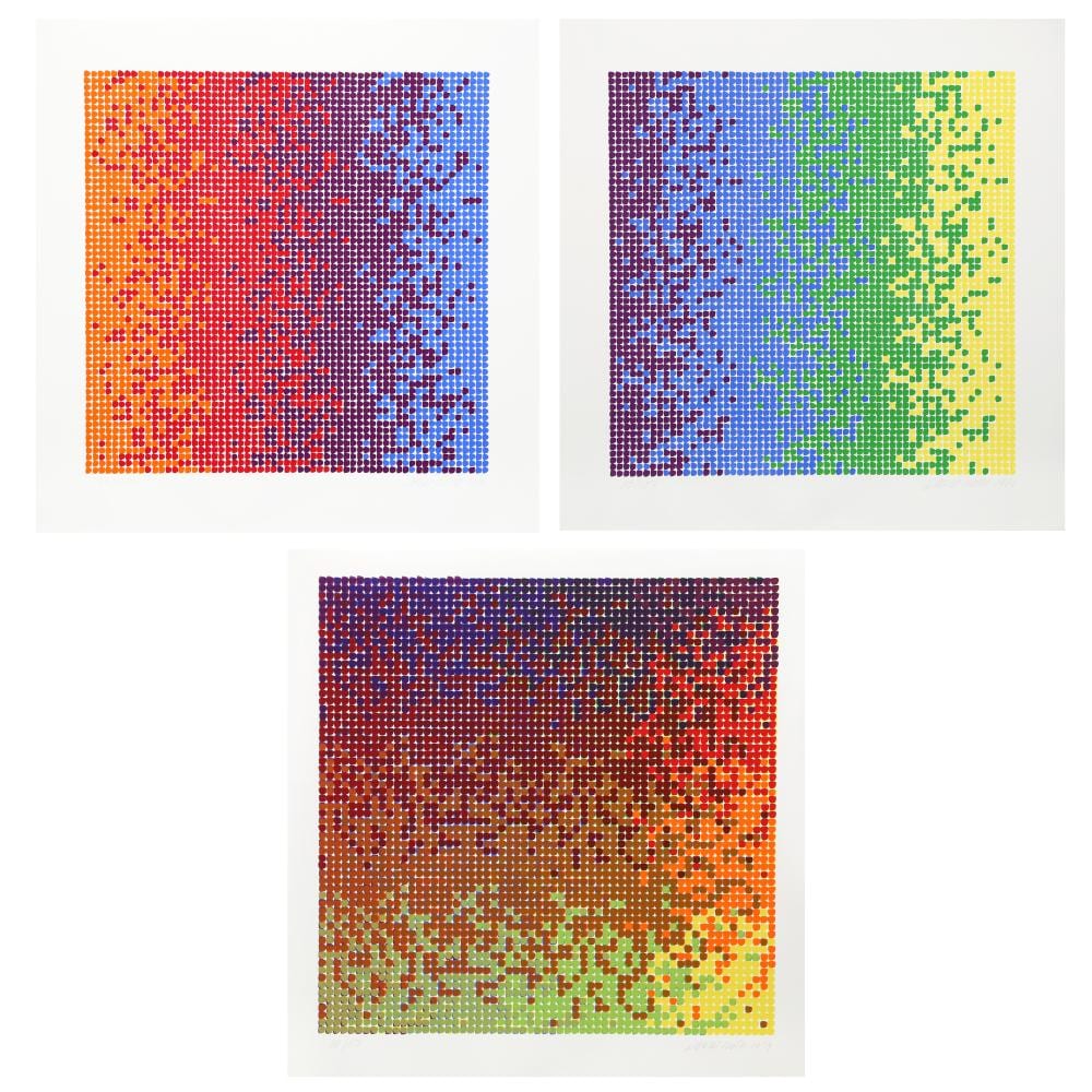 David Roth comparable auction result: david roth lot of three screenprints
