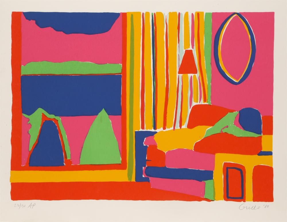 John Grillo comparable auction result: john grillo kaleidoscope v screenprint