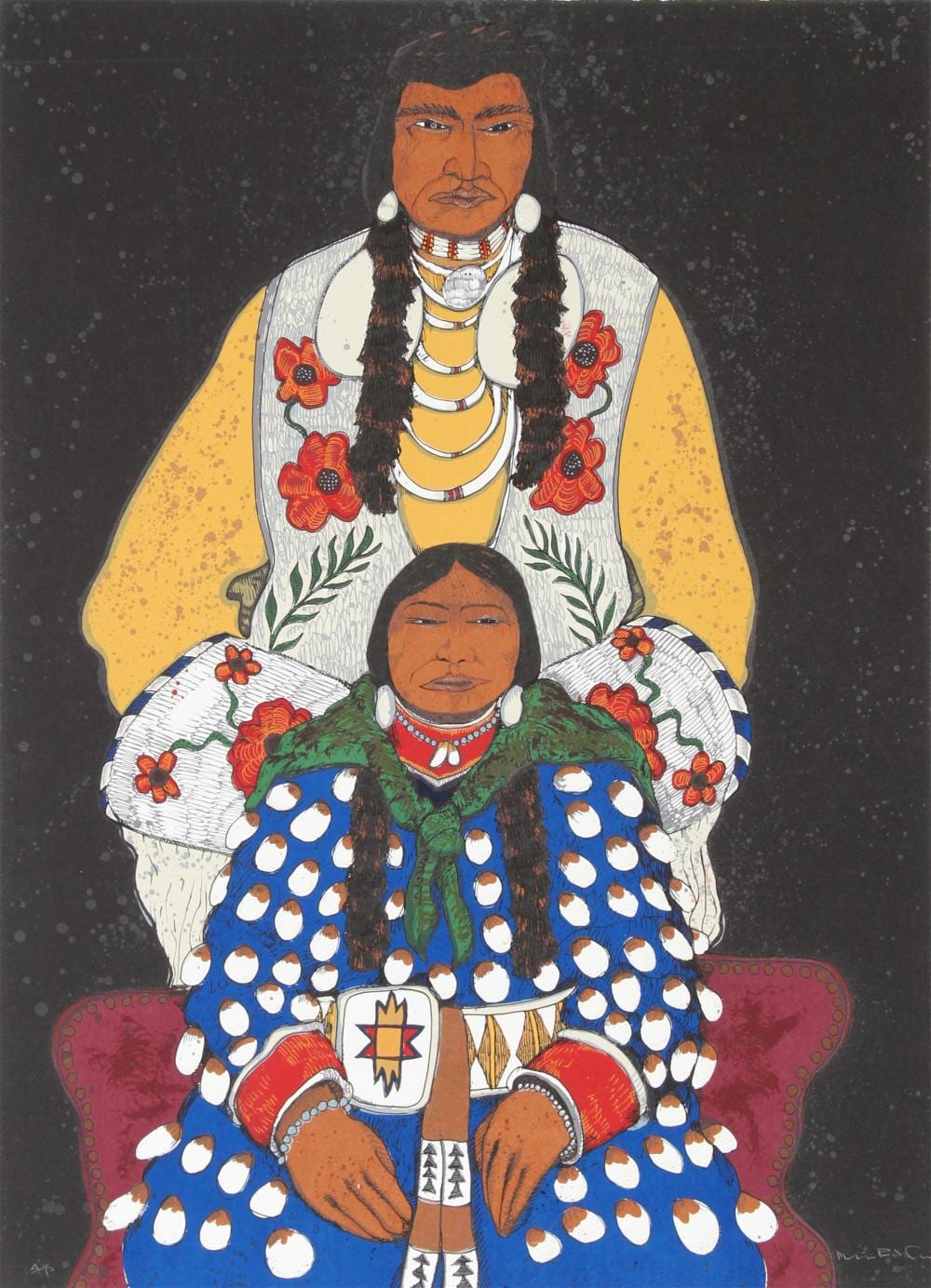 kevin red star crow husband and wife screenprint · RoGallery · 2026-03-25 Kevin Red Star comparable auction result: kevin red star crow husband and wife screenprint