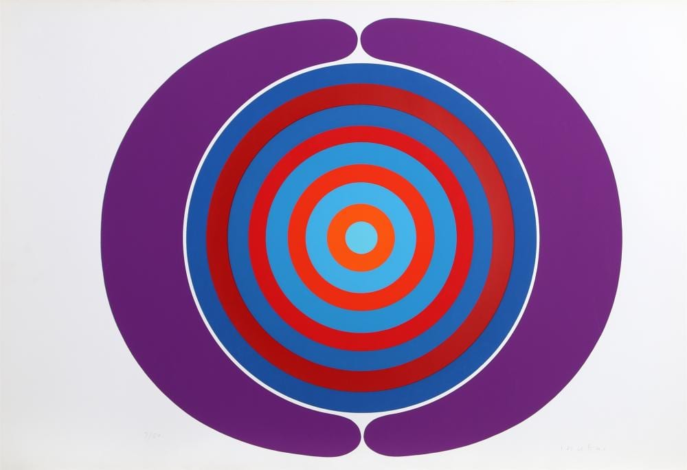 Kyohei Inukai comparable auction result: kyohei inukai aka earle goodenow force field screenprint