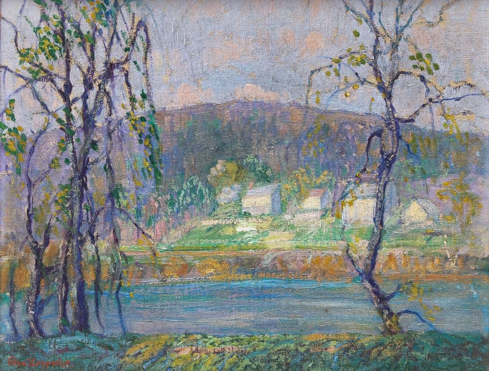 Fern Isabel Coppedge comparable auction result: fern isabel coppedge american 1883 1951 across the river c 1930s